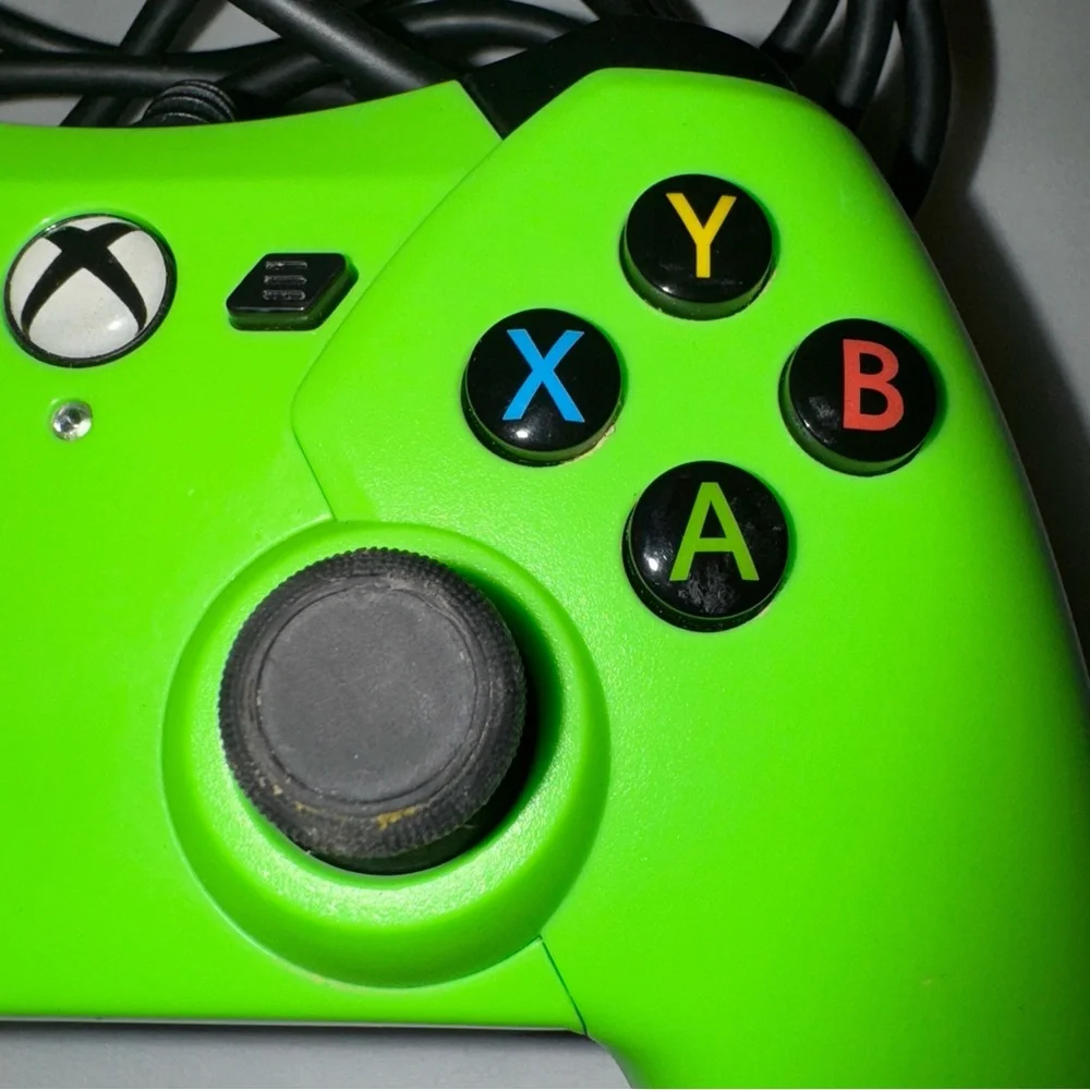 PowerA XBox‎ One/PC Controller Wired - Green - TESTED 1428124-01